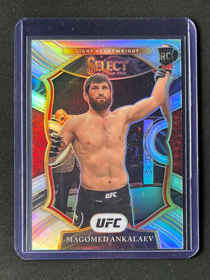 2021 Panini Select UFC Magomed Ankalaev Silver Prizm