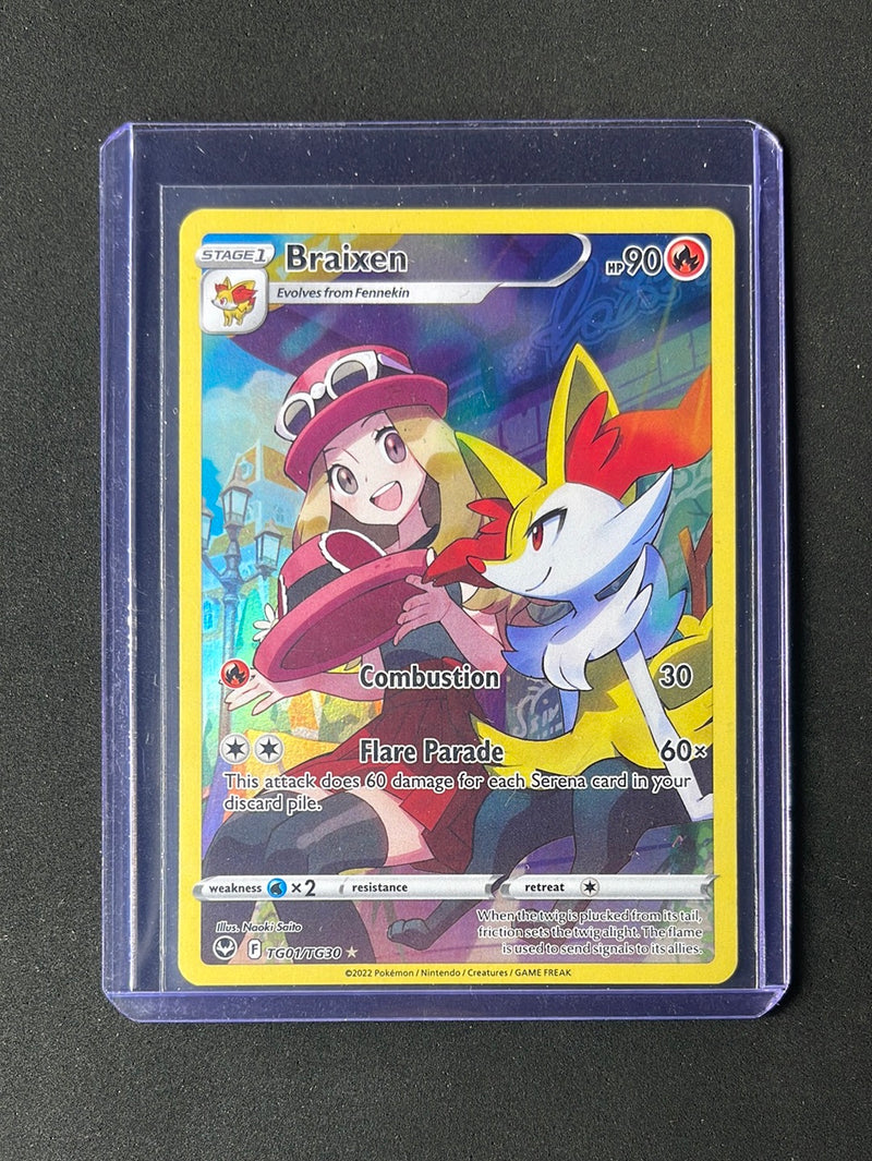 Pokemon TCG Silver Tempest Trainer Gallery Braixen TG01/TG30