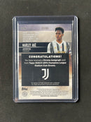 2020-21 Topps Stadium Club Chrome UEFA Champions League Marley Ake Neon Green Autograph 7/99