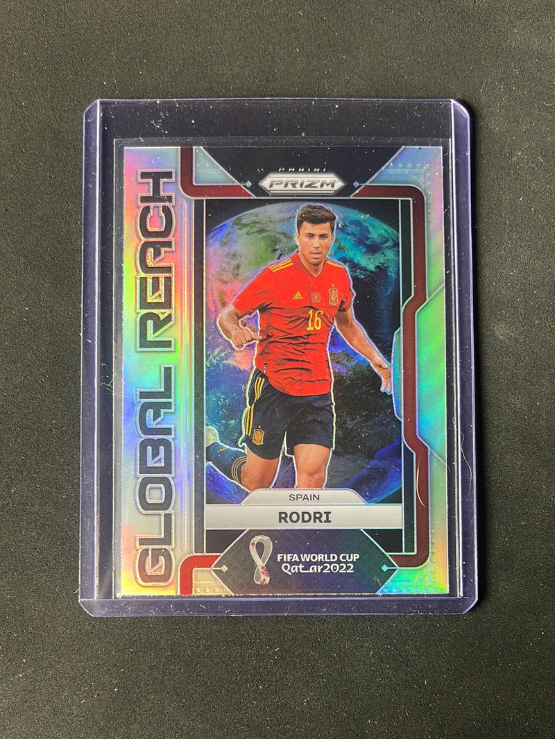 2022 Panini Prizm FIFA World Cup Qatar Rodri Global Reach Silver Prizm