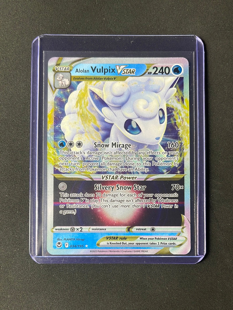 Pokemon TCG Silver Tempest Alolan Vulpix VSTAR 34/195