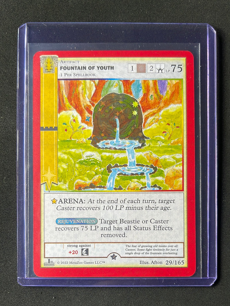 Metazoo TCG Wilderness 1st Edition Fountain Of Youth Reverse Holo 29/165