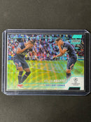 2021-22 Topps Stadium Club Chrome UEFA Champions League Kylian Mbappe Aqua Wave Refractor 147/250