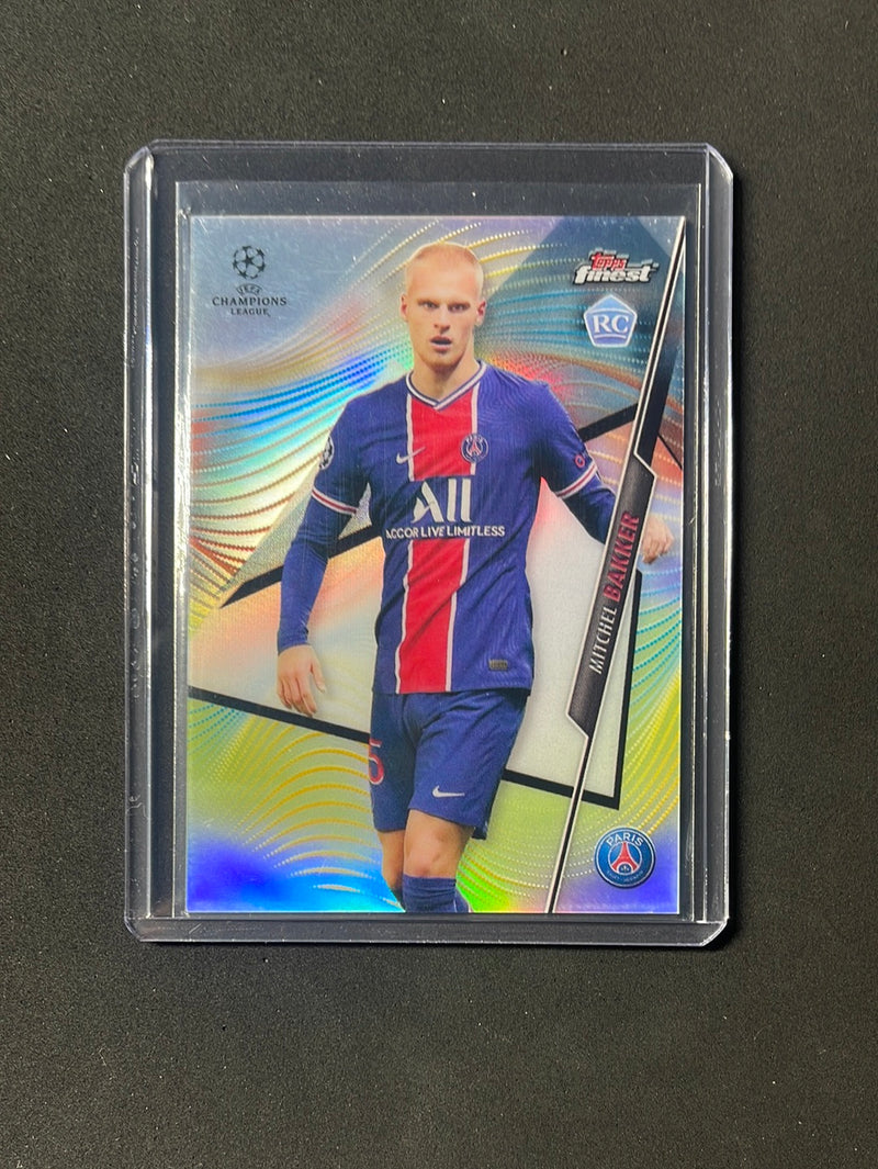 2020-21 Topps Finest UEFA Champions League Soccer Mitchel Bakker Refractor