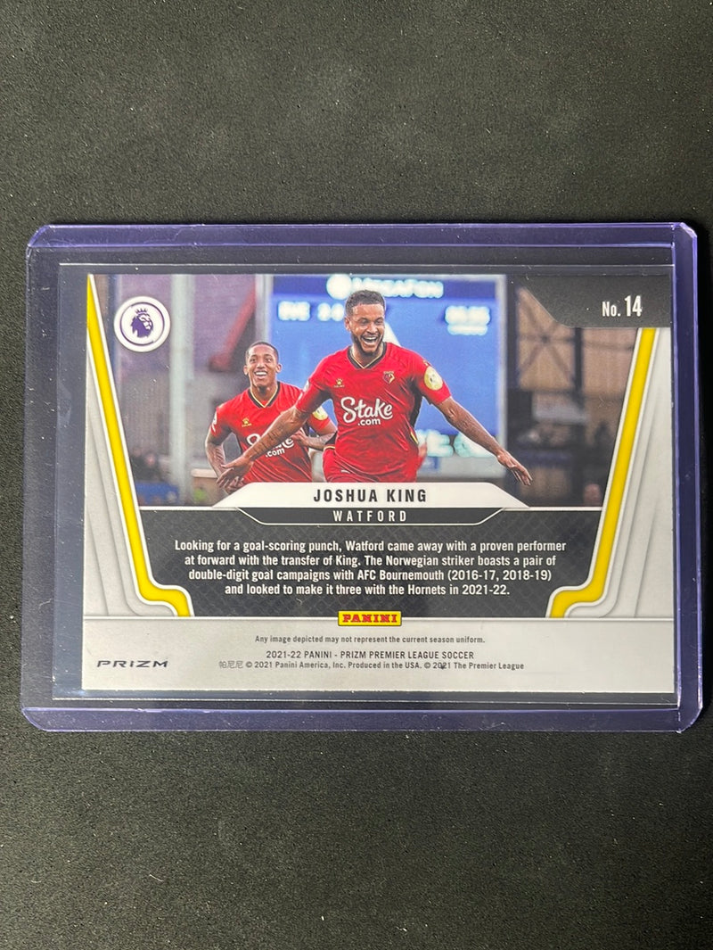 2021-22 Prizm Premier League Joshua King Widescreen Silver