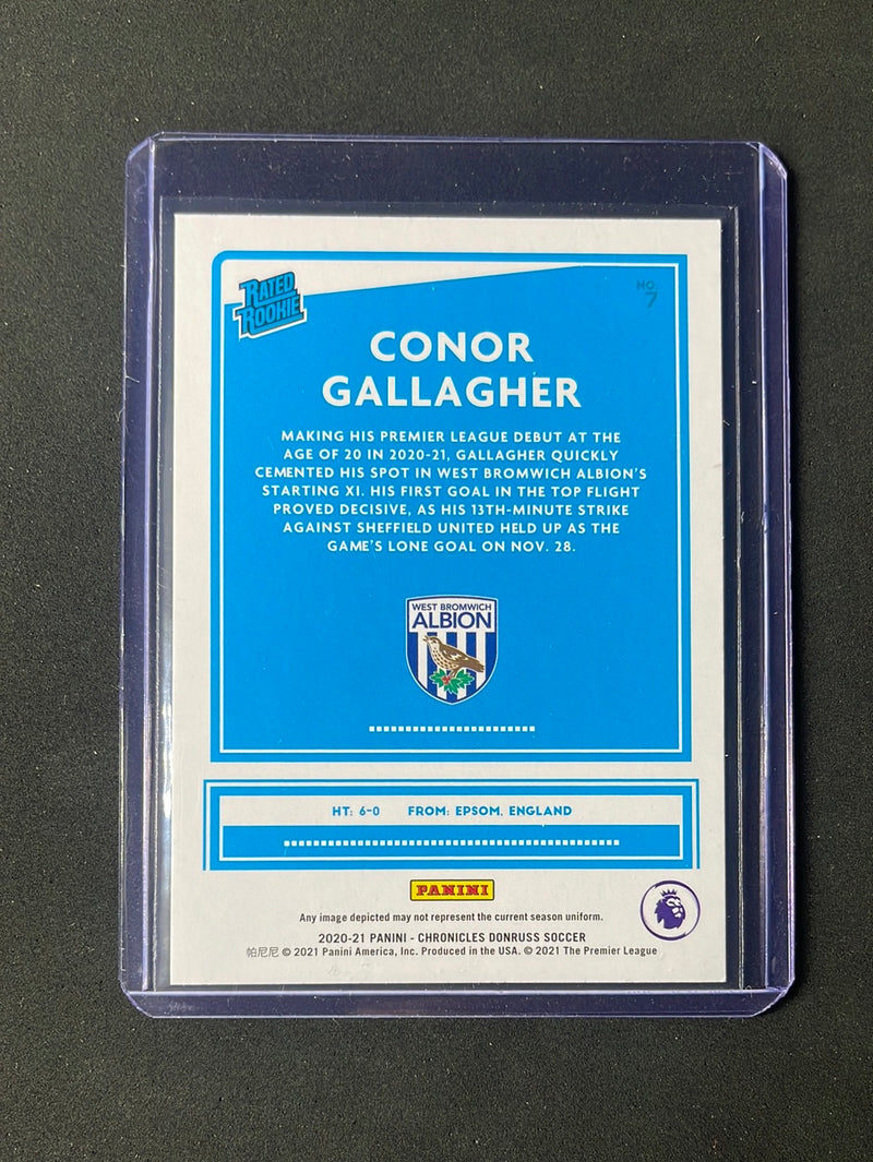 2020-21 Panini Chronicles Conor Gallagher Donruss Rated Rookies Premier League