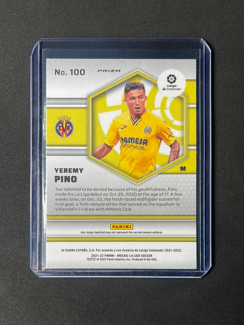 2021-22 Panini Mosaic La Liga Yeremy Pino Red Mosaic