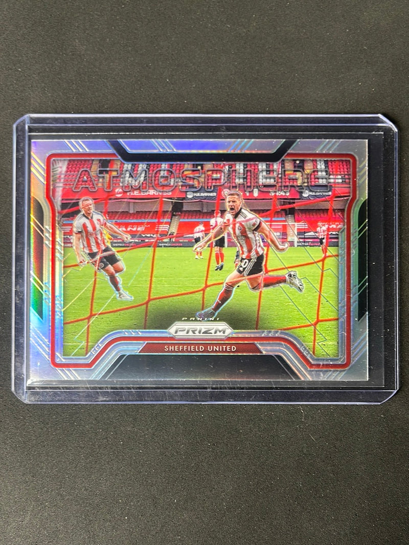 2020-21 Panini Prizm Premier League Sheffield United Atmosphere Silver Prizm