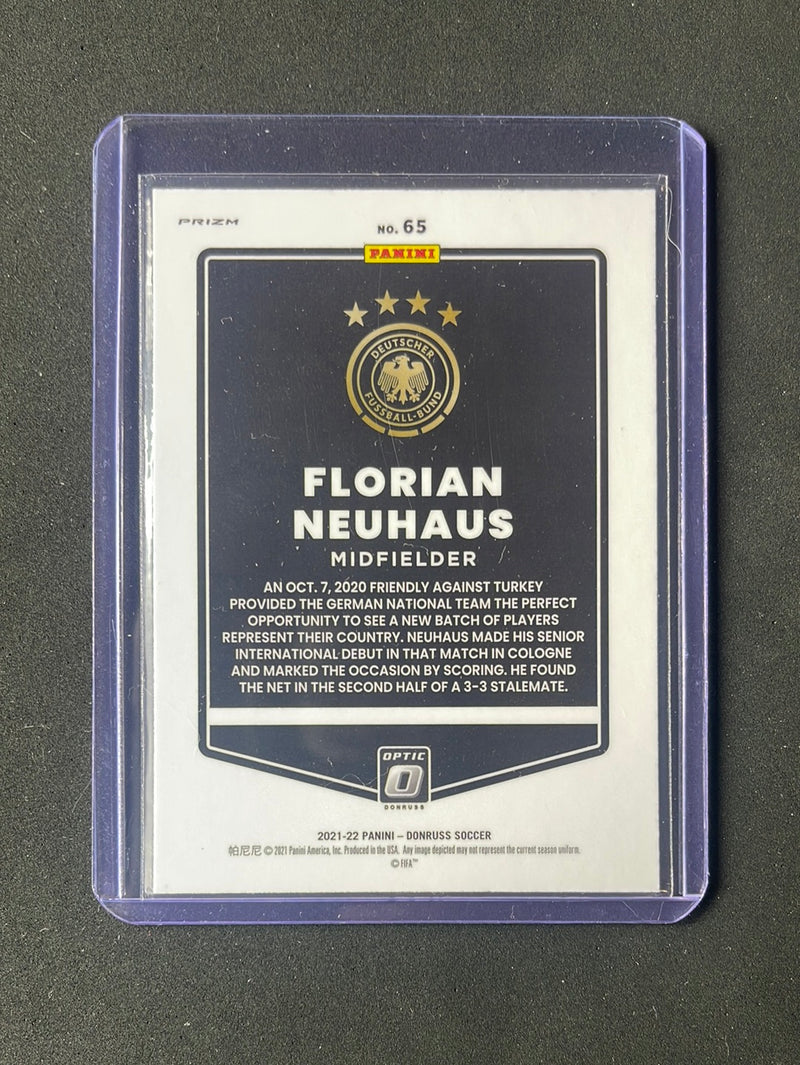 2021-22 Panini Donruss Road To Qatar Florian Neuhaus Optic Silver