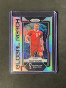 2022 Panini Prizm FIFA World Cup Qatar Filip Kostic Global Reach Silver Prizm