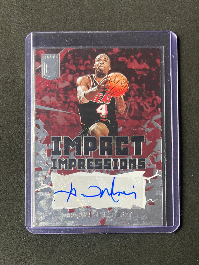 2021-22 Donruss Elite Harold Miner Impact Impressions
