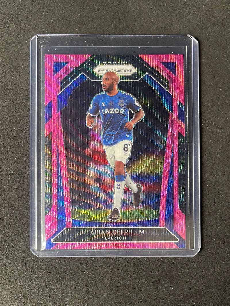 2020-21 Panini Prizm Premier League Fabian Delph Pink Wave Prizm