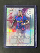 2021-22 Topps Stadium Club Chrome UEFA Champions League Memphis Depay Championship Contributions