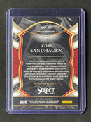 2021 Panini Select UFC Cory Sandhagen Concourse Disco Blue Prizm 96/99