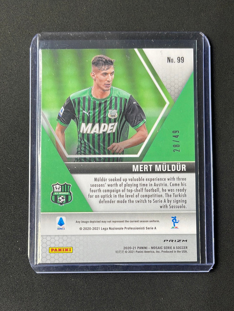 2020-21 Panini Mosaic Serie A Mert Muldur Purple 28/49