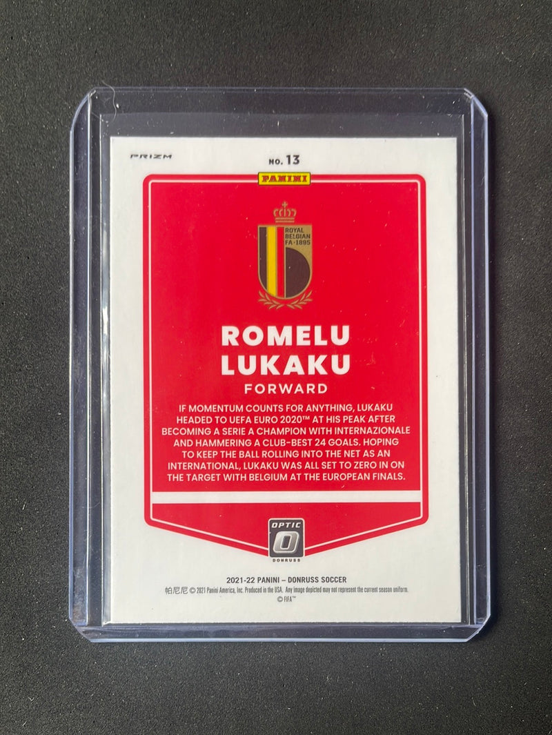 2021-22 Panini Donruss Road To Qatar Romelu Lukaku Optic Silver