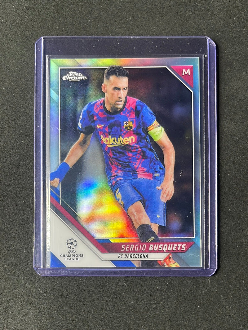 2021-22 Topps Chrome UEFA Champions League Sergio Busquets Refractor