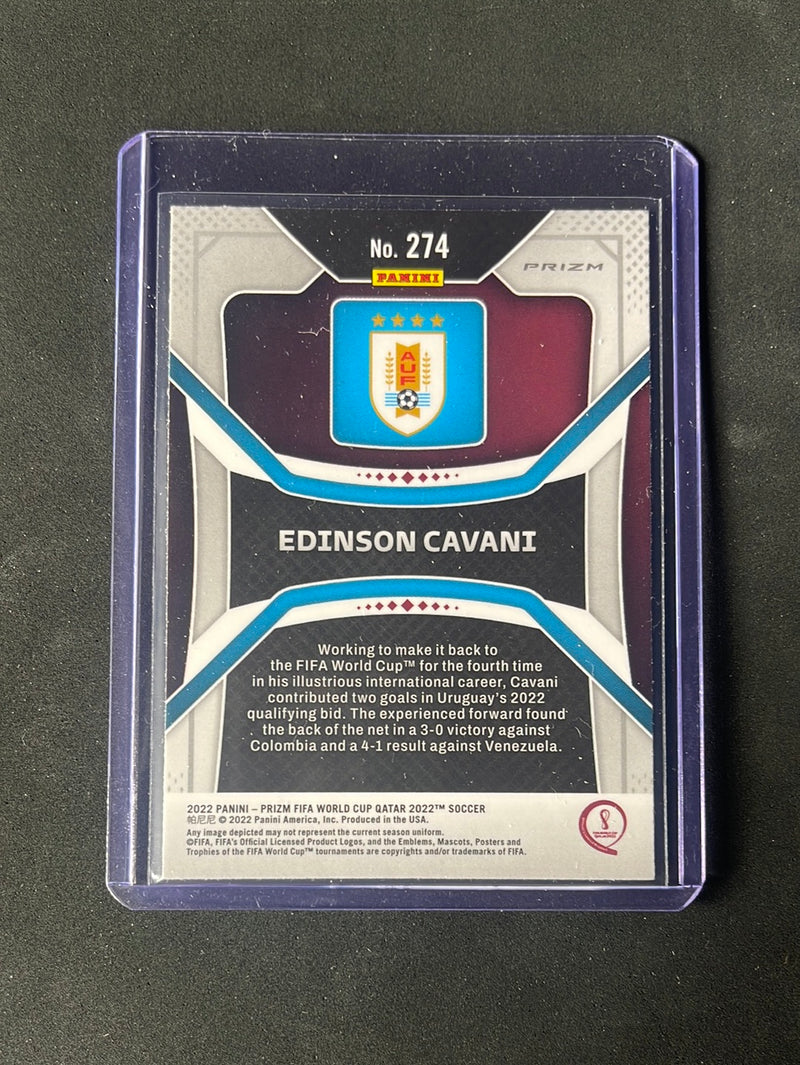 2022 Panini Prizm FIFA World Cup Qatar Edinson Cavani Pink Prizm