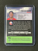 2021-22 Topps Stadium Club Chrome UEFA Champions League Jonathan David Aqua Wave Refractor 137/250