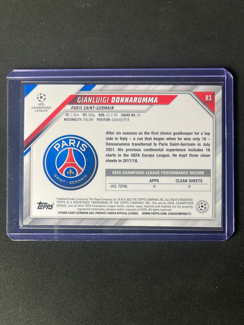 2021-22 Topps UEFA Champions League Gianluigi Donnarumma Starball