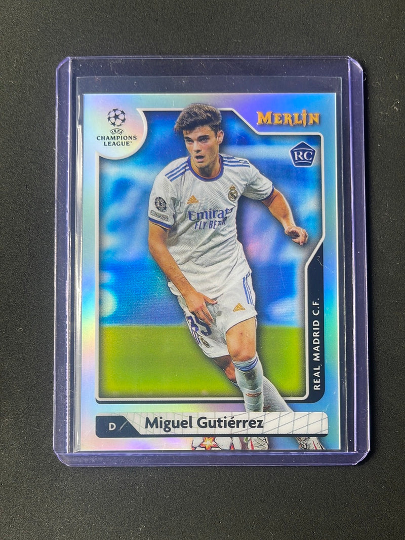 2021-22 Topps Merlin Chrome UEFA Champions League Miguel Gutierrez Refractor