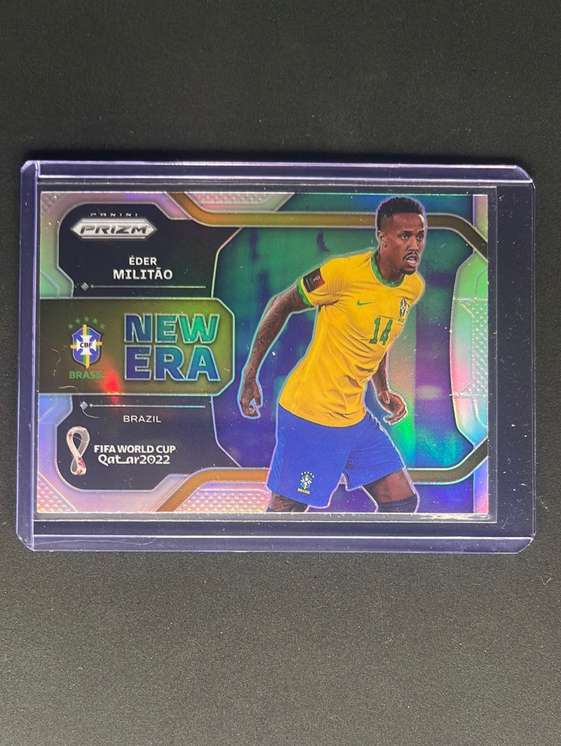 2022 Panini Prizm FIFA World Cup Qatar Eder Militao New Era Silver