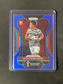 2022 Panini Prizm FIFA World Cup Qatar Woo-Yeong Jeong Blue Mojo Prizm 6/75