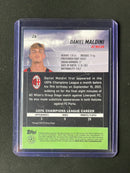 2021-22 Topps Stadium Club Chrome UEFA Champions League Daniel Maldini Pink/Red Electric Charge Refractor