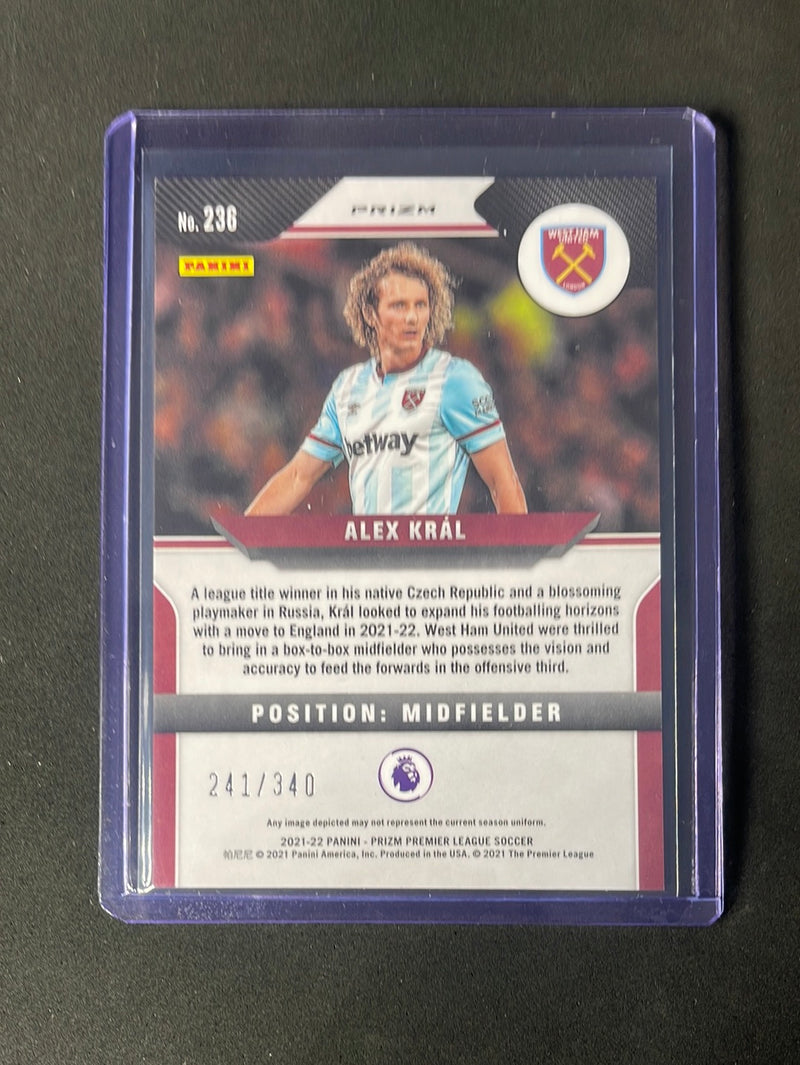 2021-22 Panini Prizm Premier League Alex Kral Blue 241/340