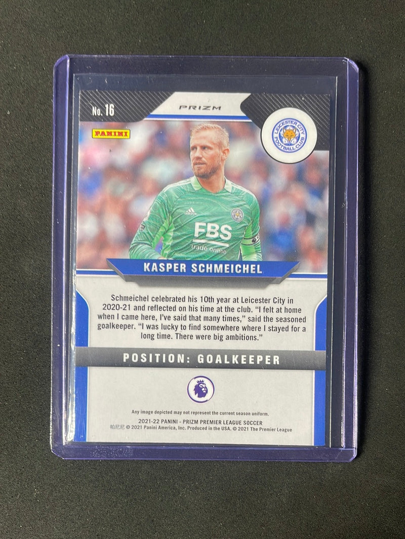 2021-22 Prizm Premier League Kasper Schmeichel Silver