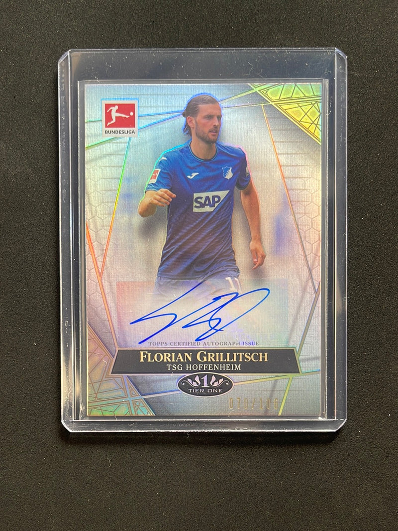 2021-22 Topps Tier One Bundesliga Florian Grillitsch The Wall Autographs 70/106