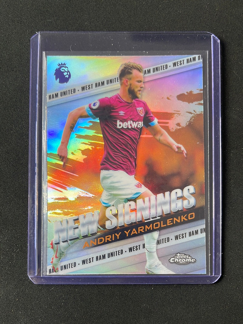 2018-19 Topps Chrome Premier League Andriy Yarmolenko New Signings