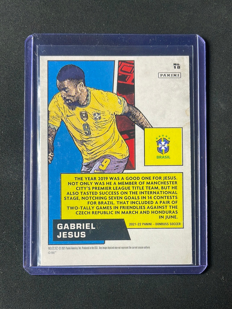 2021-22 Panini Donruss Road To Qatar Gabriel Jesus Net Marvels