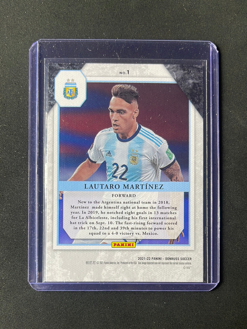 2021-22 Panini Donruss Road To Qatar Lautaro Martinez Elite Series