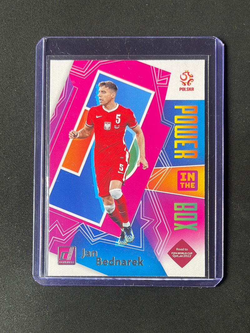 2021-22 Panini Donruss Road To Qatar Jan Bednarek Power In The Box