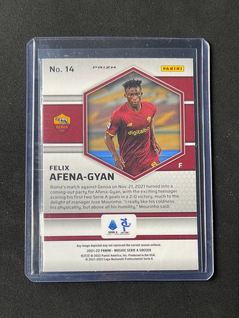 2021-22 Panini Mosaic Serie A Felix Afena-Gyan Mosaic