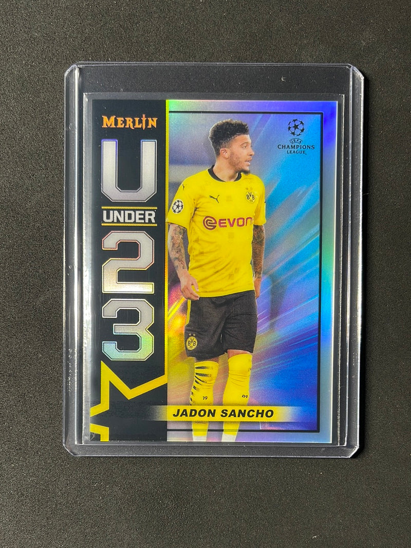 2020-21 Topps Merlin Chrome UEFA Champions League Jadon Sancho Under 23 Stars