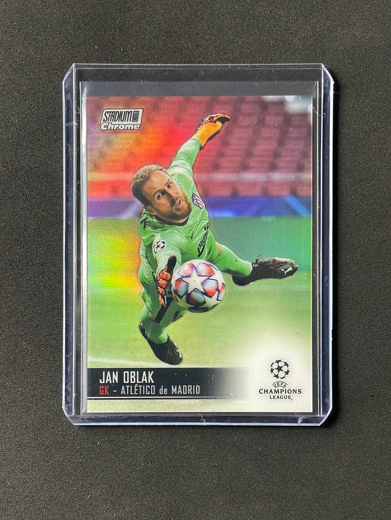 2020-21 Topps Stadium Club Chrome UEFA Champions League Jan Oblak Refractor