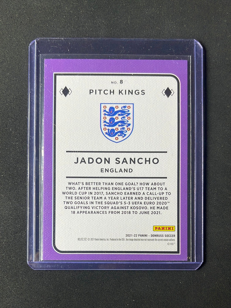 2021-22 Panini Donruss Road To Qatar Jadon Sancho Pitch Kings