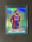 2020-21 Topps Merlin Chrome UEFA Champions League Konrad De La Fuente Aqua Refractor 107/199