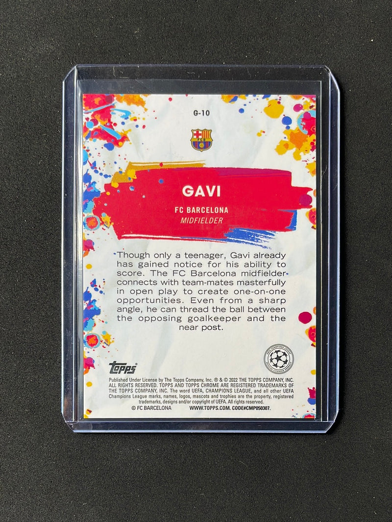 2021-22 Topps Chrome UEFA Champions League Gavi Golazo