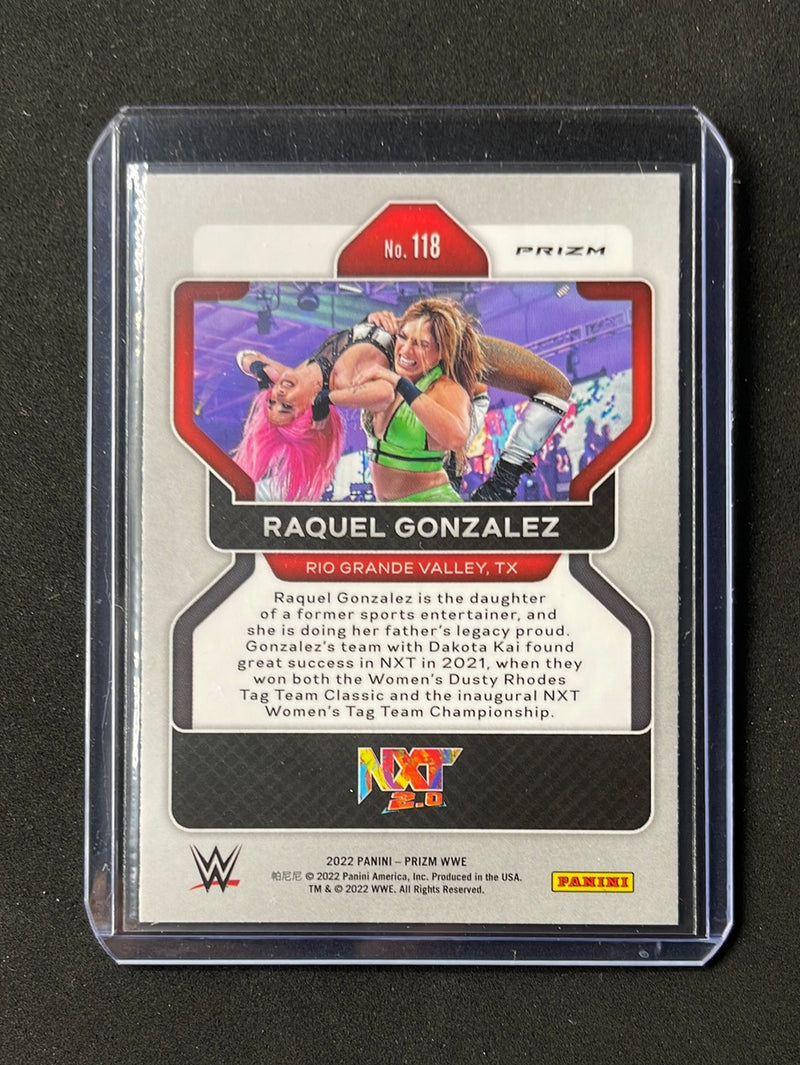 2022 Prizm WWE Raquel Gonzalez Ruby Wave Prizm