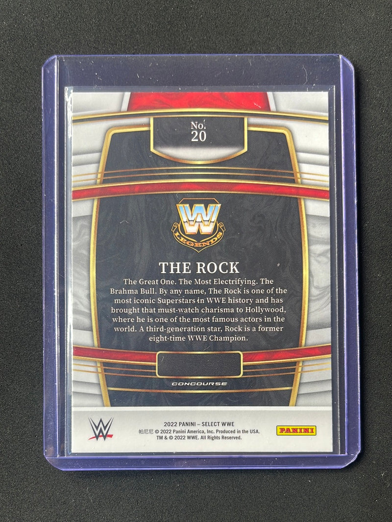 2022 Panini Select WWE The Rock Concourse