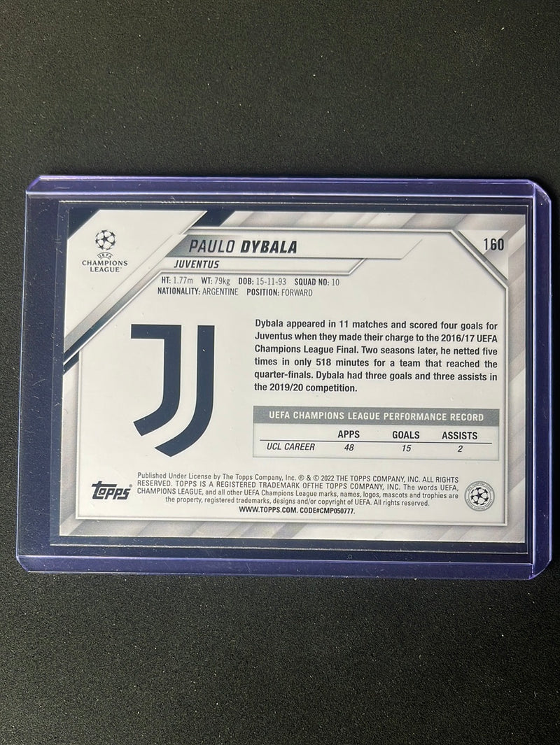 2021-22 Topps UEFA Champions League Paulo Dybala Starball