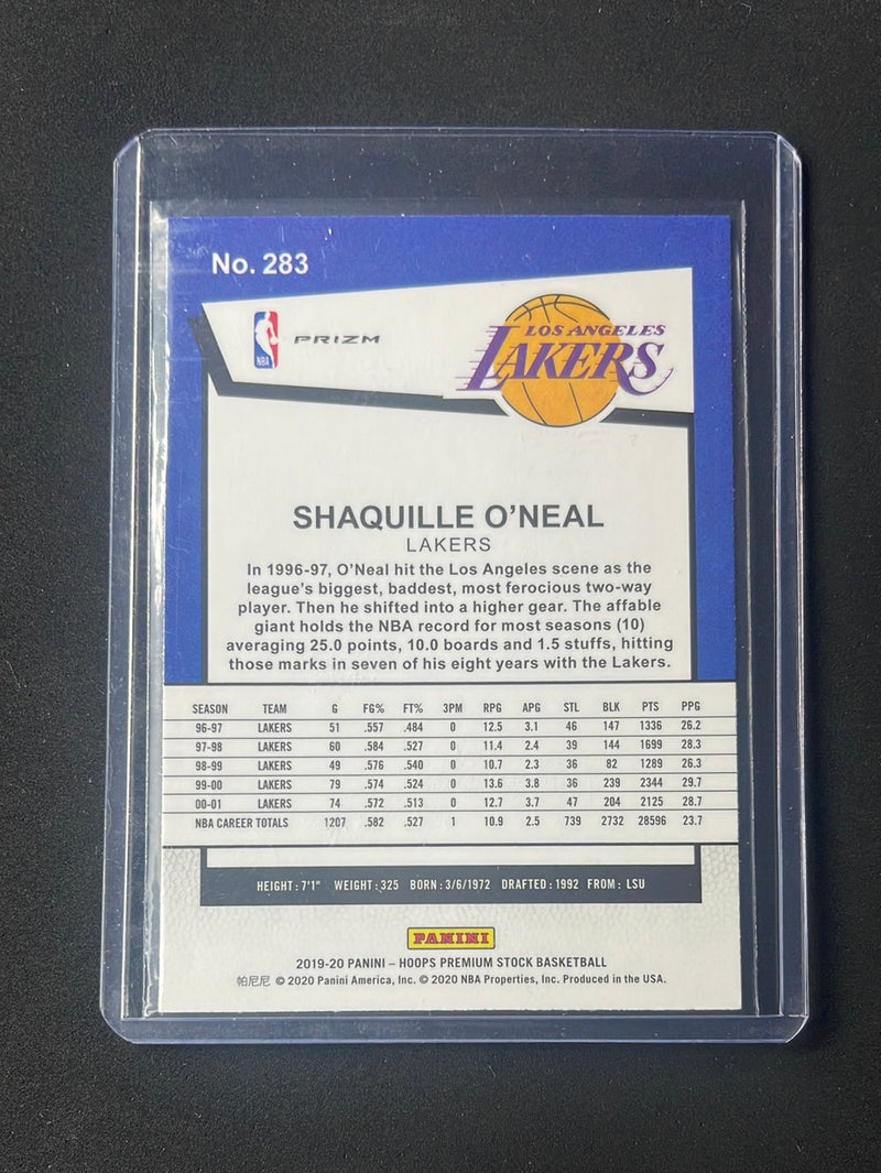 2019-20 Hoops Premium Shaquille O'Neal Tribute Red Flash