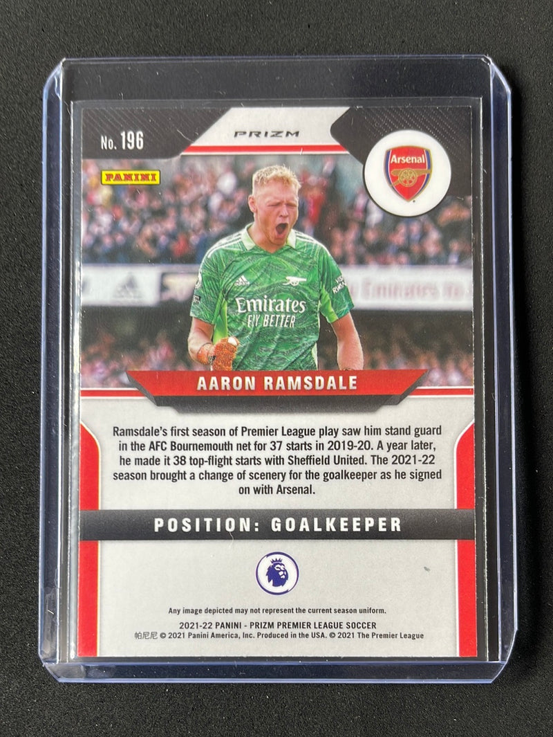2021-22 Prizm Premier League Aaron Ramsdale Blue/Yellow/Green Choice Prizm