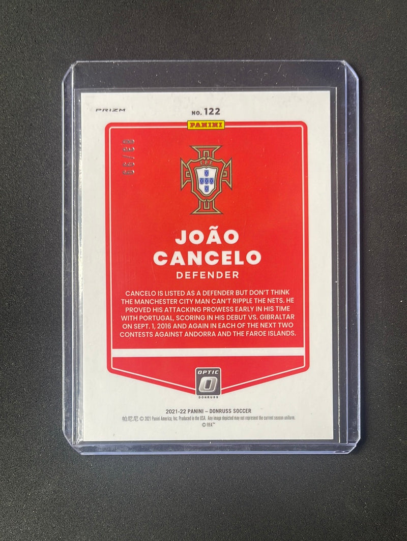 2021-22 Panini Donruss Road To Qatar Joao Cancelo Optic Blue 83/99