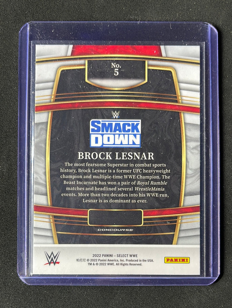 2022 Panini Select WWE Brock Lesnar Concourse