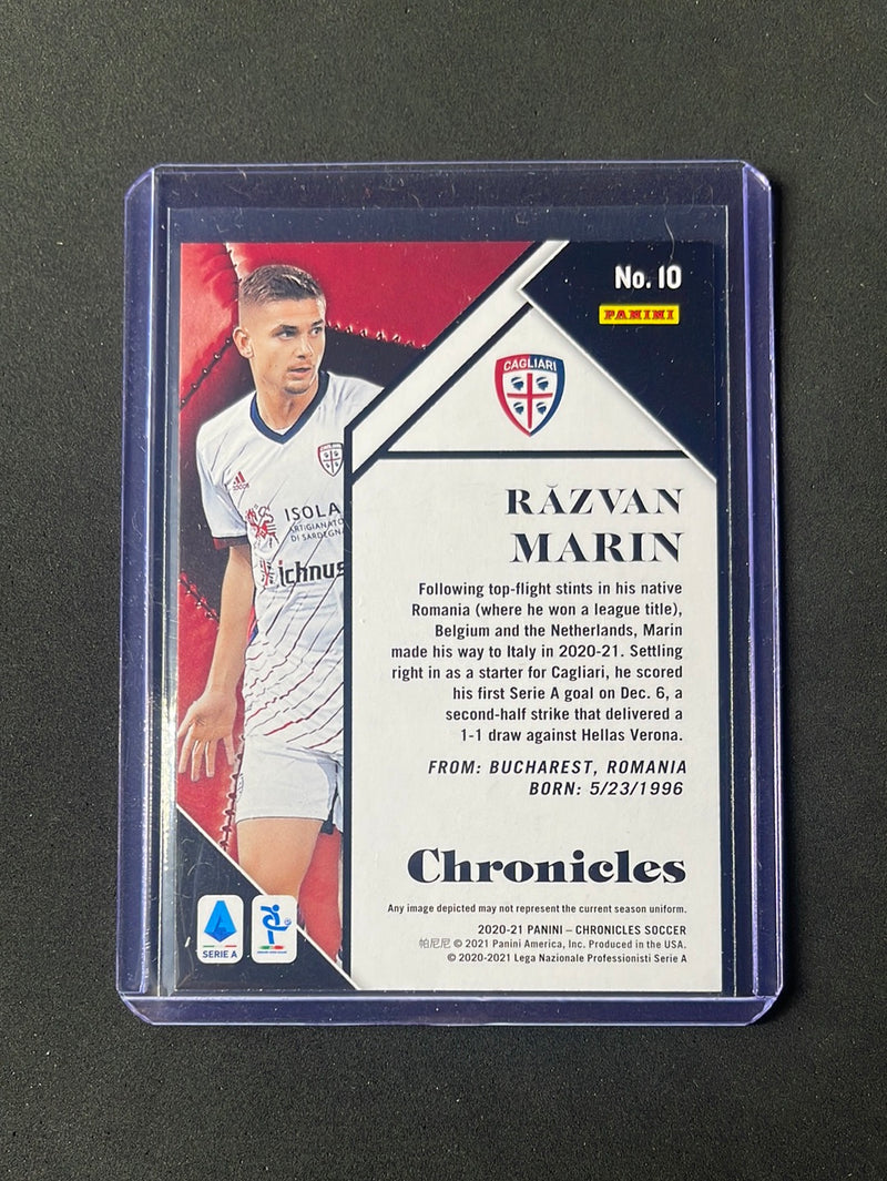 2020-21 Panini Chronicles Razvan Marin Chronicles Serie A Purple Astro