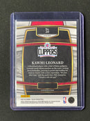 2021-22 Panini Select Kawhi Leonard Concourse Green/White/Purple